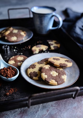 Ricetta Biscotti Bicolore Quadrifoglio