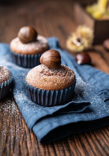 Ricetta Muffin Castagne e Cioccolato