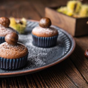 Muffin Castagne e Cioccolato