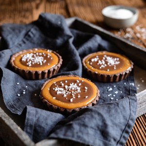 Tartellette al Caramello e Cioccolato