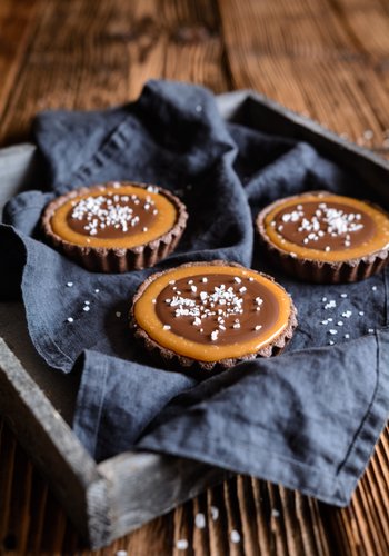 Ricetta Tartellette al Caramello e Cioccolato