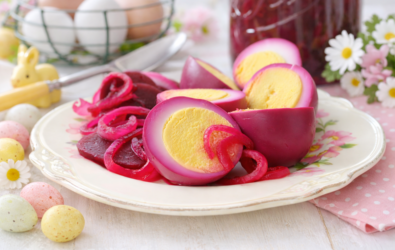 Ricetta Uova Sode alla Barbabietola