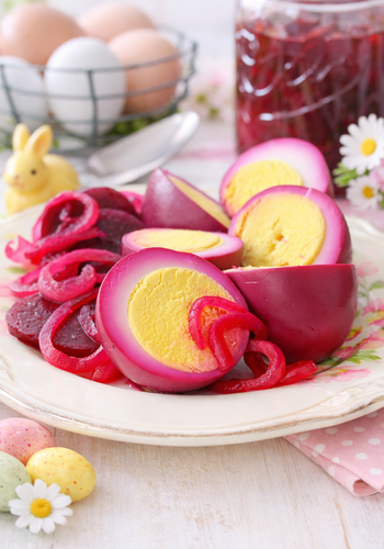 Ricetta Uova Sode alla Barbabietola