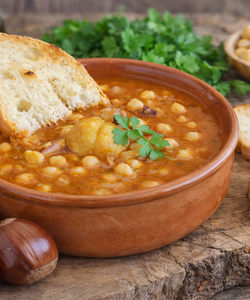 Ricetta Zuppa di Ceci e Castagne