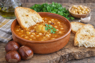 Ricetta Zuppa di Ceci e Castagne