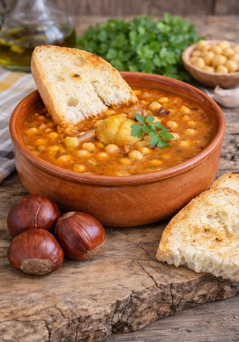 Ricetta Zuppa di Ceci e Castagne