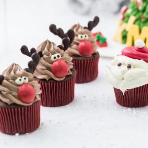 ZSWQ 150 PCS Involucri di Cupcake Natalizi Decorazione Tazze per Muffin Carta Festa di Compleanno Decorazioni 