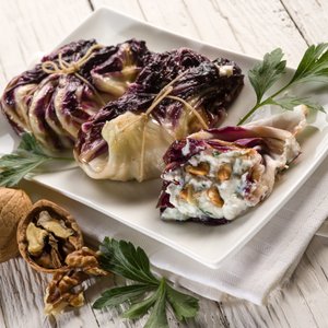 Involtini di Radicchio Ricotta e Noci