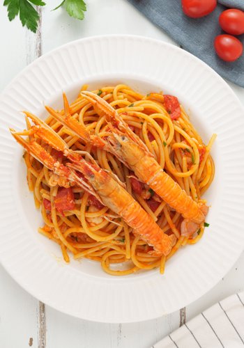 Ricetta Spaghetti agli Scampi