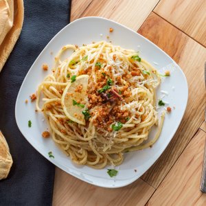 Spaghetti con la Mollica