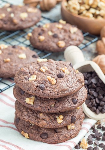 Ricetta Cookies Cioccolato e Noci