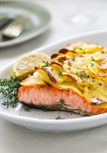Ricetta Salmone in Crosta di Patate