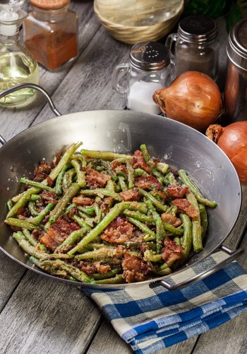 Ricetta Fagiolini e Pancetta in Padella