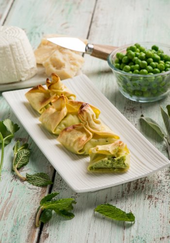 Ricetta Fagottini Ricotta e Piselli