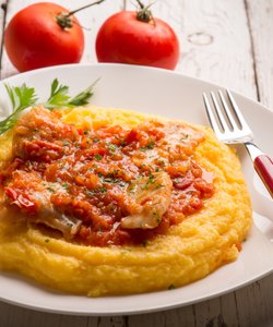 Ricetta Merluzzo in Umido con Polenta