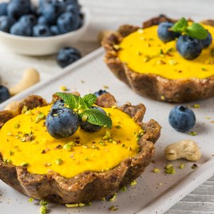 Mini Cheesecake Vegane al Mango