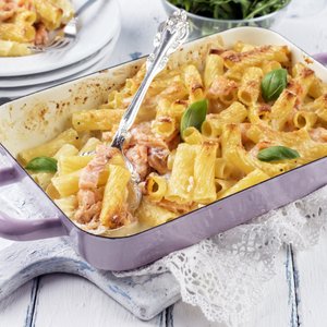 Pasta al Forno con Salmone