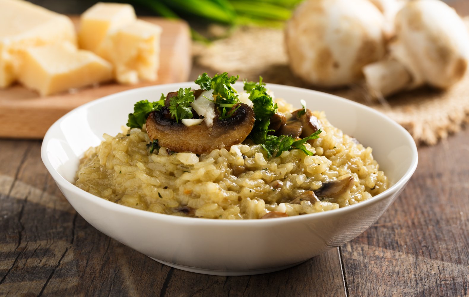Giallo Zafferano Risotto Ai Funghi