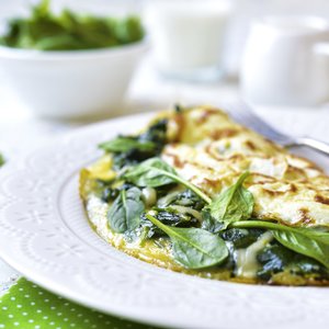 Omelette al Formaggio e Spinaci