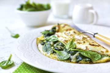 Ricetta Omelette al Formaggio e Spinaci