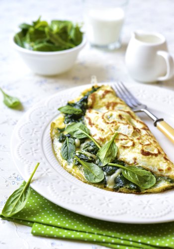 Ricetta Omelette al Formaggio e Spinaci