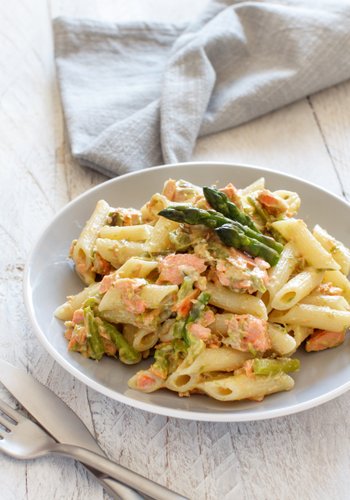 Ricetta Pasta Asparagi e Salmone