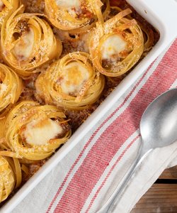 Ricetta Nidi di Tagliatelle al Forno