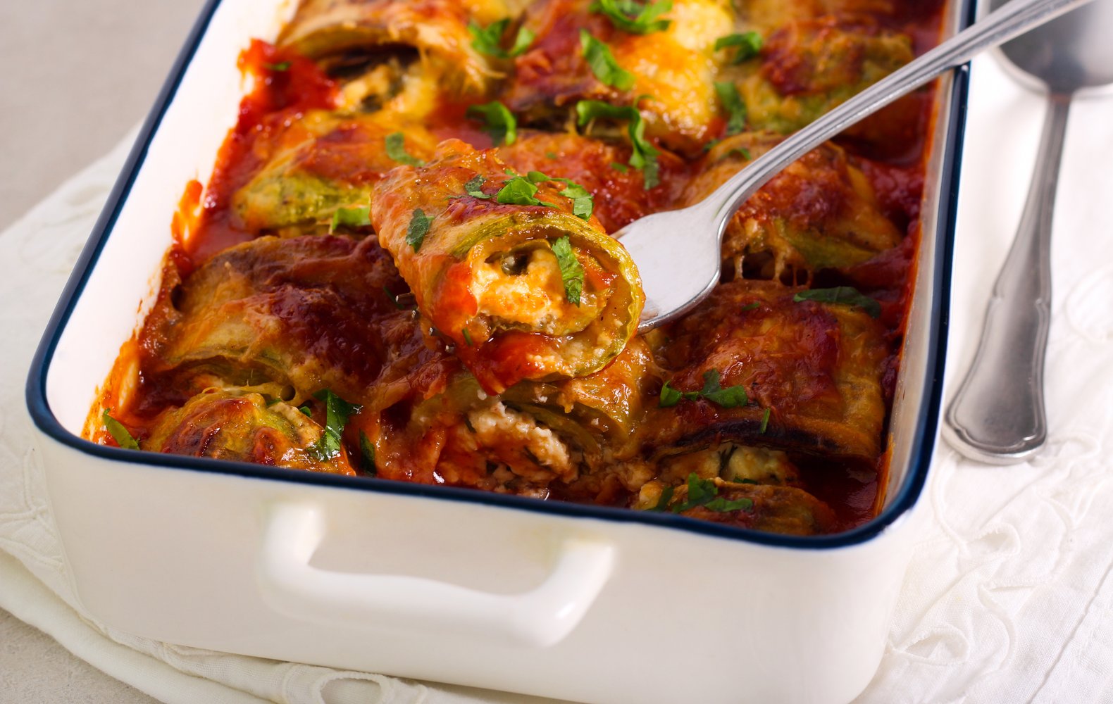 Involtini di Zucchine e Ricotta al Forno