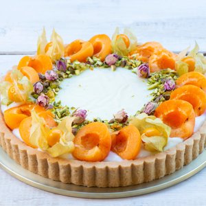 Crostata di Albicocche e Crema
