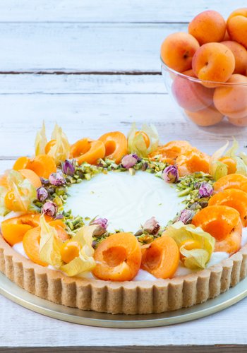 Ricetta Crostata di Albicocche e Crema
