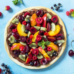 Pizza Dolce alla Nutella e Frutta