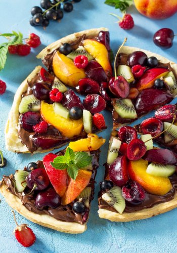 Ricetta Pizza Dolce alla Nutella e Frutta