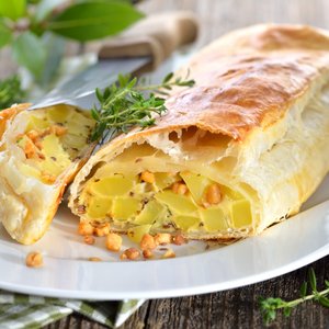 Strudel di Patate con Prosciutto e Formaggio
