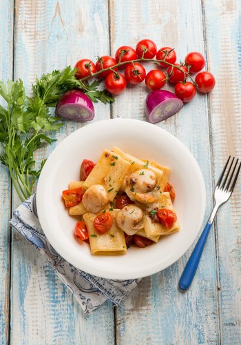 Ricetta Paccheri con le Capesante