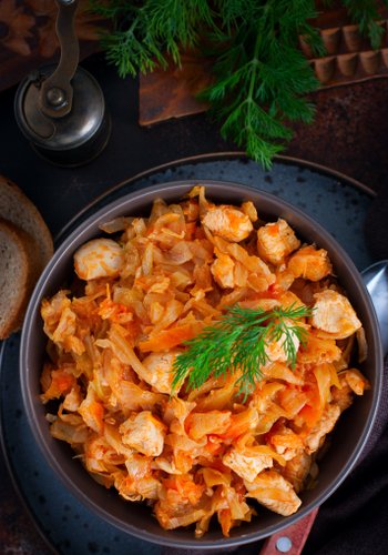 Ricetta Bocconcini di Pollo Stufati con le Verze