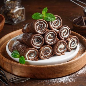 Rotolini di Crepes al Cioccolato