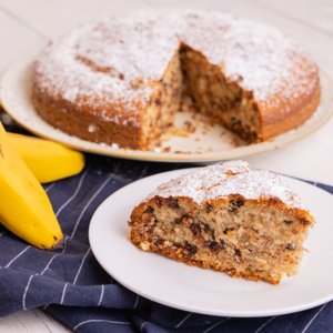 Torta alle Banane e Gocce di Cioccolato