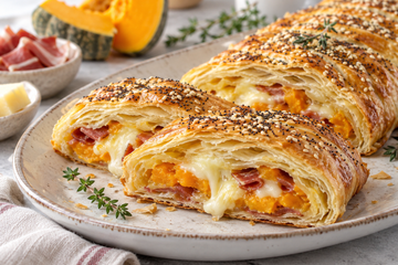 Ricetta Strudel Salato Zucca e Speck