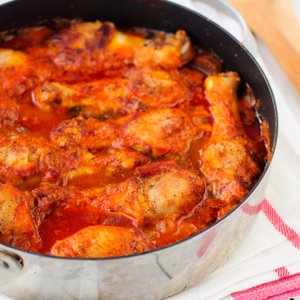 Pollo con Pomodoro e Funghi