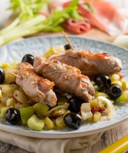 Ricetta Involtini di Vitello con Porri e Olive