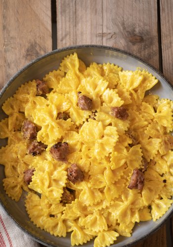 Ricetta Pasta Cremosa Zafferano e Salsiccia