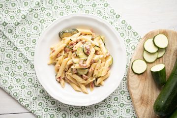 Ricetta Pasta Cremosa Zucchine e Pancetta