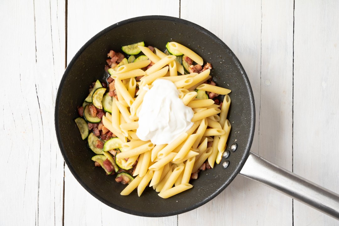 Ricetta Pasta Cremosa Zucchine e Pancetta - Il Club delle Ricette