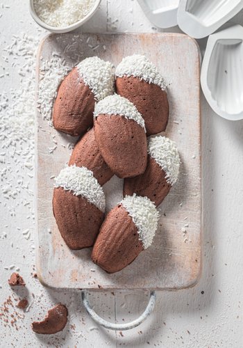 Ricetta Madeleine Cioccolato e Cocco