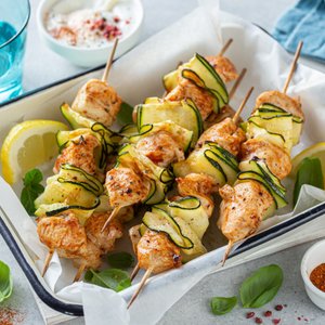 Spiedini di Pollo e Zucchine