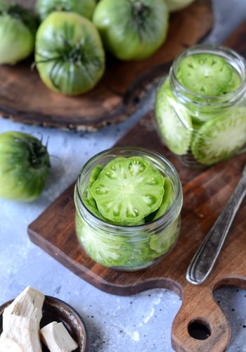 Ricetta Pomodori Verdi Sott’Olio Fatti in Casa