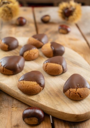 Ricetta Castagnotti, Biscotti di Castagne e Cioccolato