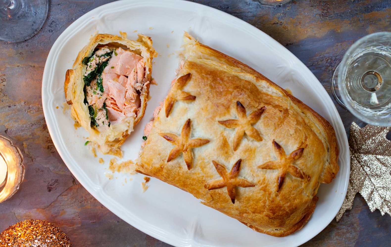 Salmone in Crosta con Spinaci