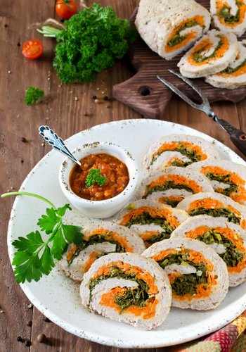 Ricetta Polpettone Arrotolato con Carote e Spinaci