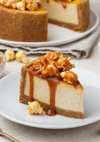 Ricetta Cheesecake al Caramello e Popcorn